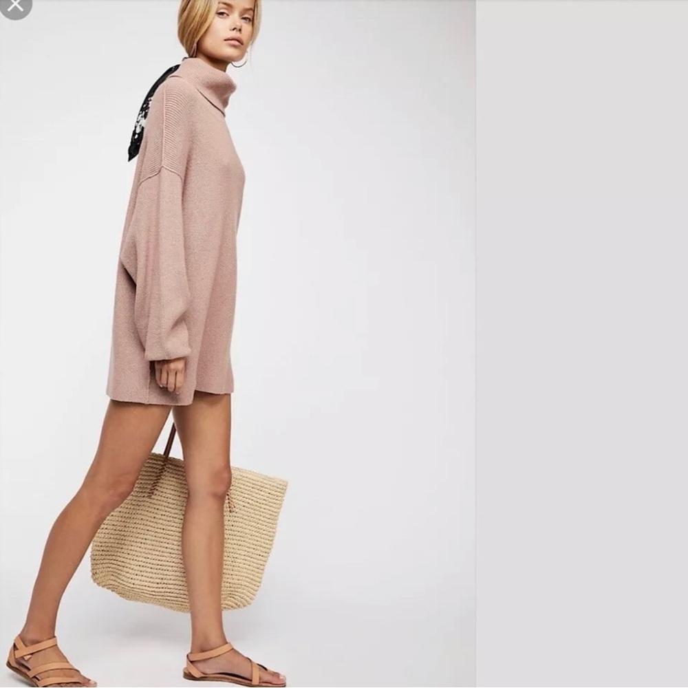 Free People Softly Structured Tunic- Dusty Mauve size S oversized